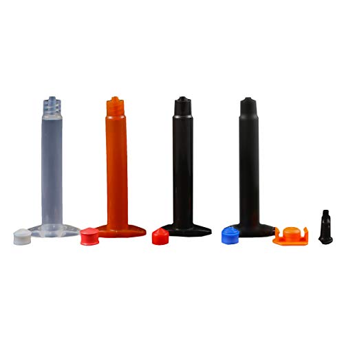 Jensen Global JG3A-50GC 3 cc Air Syringe & Stopper Kit Clear Barrel Blue CA Stopper Box of 50