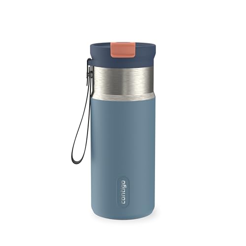 Image of Contigo DualSip 16 oz Compact Stainless Steel Vacuum-Insulated Water Bottle with 2-in-1 Leakproof Lid (Straw or Spout), BPA-Free & Lead-Free, Dishwasher Safe