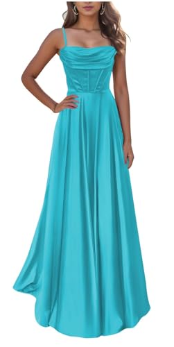 Robe de fête formelle style corset en satin pour bal de promo