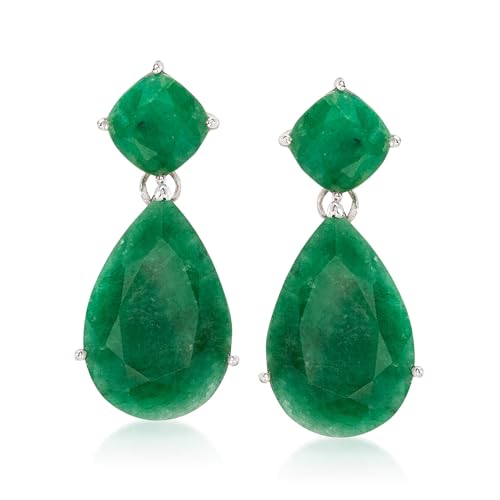 Ross-Simons Precious Gemstone Drop Earrings in Sterling Silver