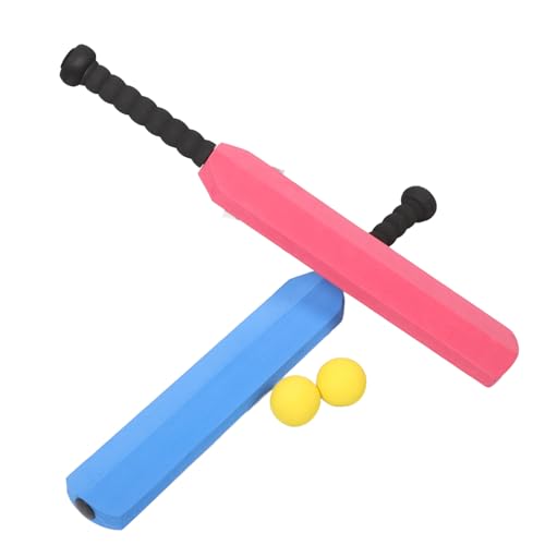 SUPVOX 1Set Indoor Cricket Bat for Lightweight Vintage Style Plastic Bat for Outdoor Sports Family Activities Youth Cricket Equipment