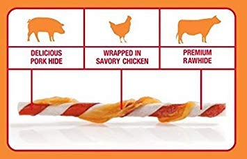 GoodnFun-Triple-Flavored-Rawhide-Twists-For-Dogs-35-Count GoodnFun Triple Flavored Rawhide Twists For Dogs 35 Count