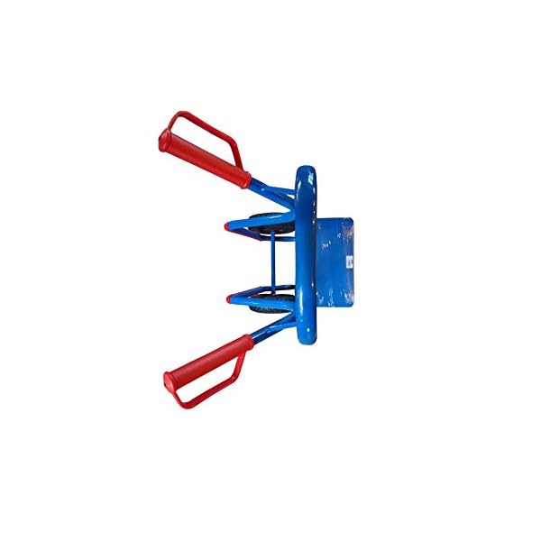 RLW Profi Stahlrohr Sackkarre Stapelkarre Jumbo 250 kg - Schaufel 280x470 mm - Made in EU - kein Asien-Import (RÃ¤der nach Ihrer Wahl) (Luftrad schwarz/Metall-Felge rot/Rollenlager) – Bild 4