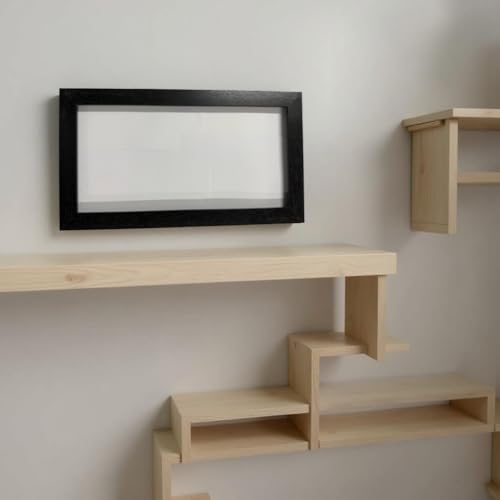 Panoramic Sizes Black Colour Photo Frame Picture Frame Poster Frames in Various Sizes (Black, 25x10 cm)