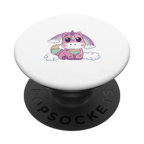Divertido espeluznante kawaii pastel gótico unicornio lindo sarcasmo halloween PopSockets PopGrip Intercambiable Cover