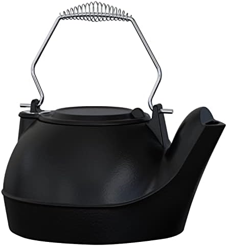 Fire Beauty Humidifying Iron Kettle，Stove Humidifier，Wood Stove Kettle，Cast Iron，Chrome handle