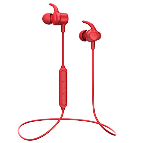 Bluetooth Headphones,WRZ S8 Wireless Earbuds Magnetic Mic Lightweight IPX6 Sport Running Gym Travelling Workout 10 Hrs Playtime Bluetooth 5.0 Earphones for Android iOS Cell Phones (Red)