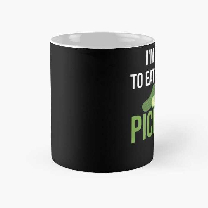 Miniatura 2 de Taza clásica con texto en inglés "I'm Here To Eat All The Pickles Lover Classic"  Taza de café de 11 onzas, regalo para compañero de trabajo, papá,