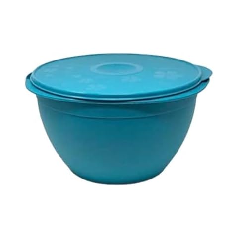 Maxi Jumbo Mega Mixing Salad Bowl Blue with White Seal - 42 Cups Cover