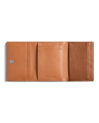 Image of DailyObjects Tan Even Wrap Card Wallet | Men | Women | Premium Design | Full-Grain Leather | Handcrafted | Card Holder | 8 Cards Slots | Dual-Tone Colorways | Magnetic Closure