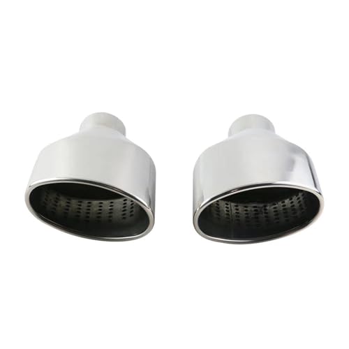 Embout d'échappement double ovale inox 63mm compatible RS3 A4 A5 A6