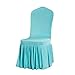 Queenbox Coprisedile tinta unita Spandex Elasticizzato Elastico per sedia sfoderabile per sala da pranzo Cucina Banchetto per matrimoni, Tiffan