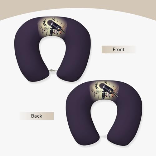 Almohada cuello U espuma memory 25 cm x 30 cm negra miniatura 3