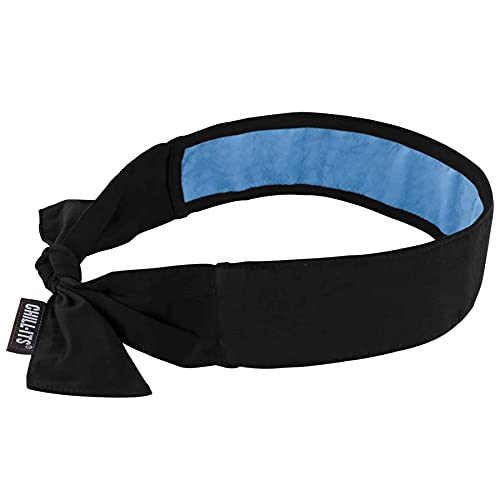 Ergodyne Chill Its 6700CT Cooling Bandana, Lined with Evaporative PVA Material for Fast Cooling Relief, Tie for Adjustable Fit, 2-Pack