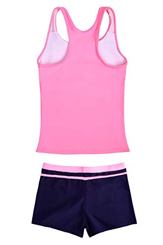 Image of JerrisApparel Little Girls' Summer Two Piece Boyshort Tankini Kids Swimsuit