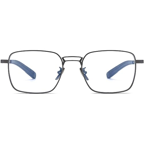 Image of FONEX Pure Titanium Glasses Frame Men Square Eyeglasses Optical Eyewear F8827