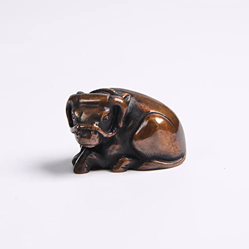 Amazon.co.jp: 高岡銅器 牛の置物 丑 干支 銅人形 インテリア ギフト