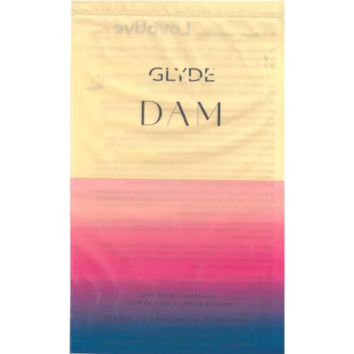 Glyde Dams Vanilla - Lot de 4 lingettes de protection en latex - Colorées en jaune - Parfum vanille, jaune, 25cm x 15cm – vue 2