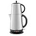 Produktbild Schäfer Teekocher Edelstahl Teemaschine mit Sieb Teebereiter Wasserkocher Teekanne, Warmhaltefunktion, 2200 Watt, 1L-1,7L, Silber