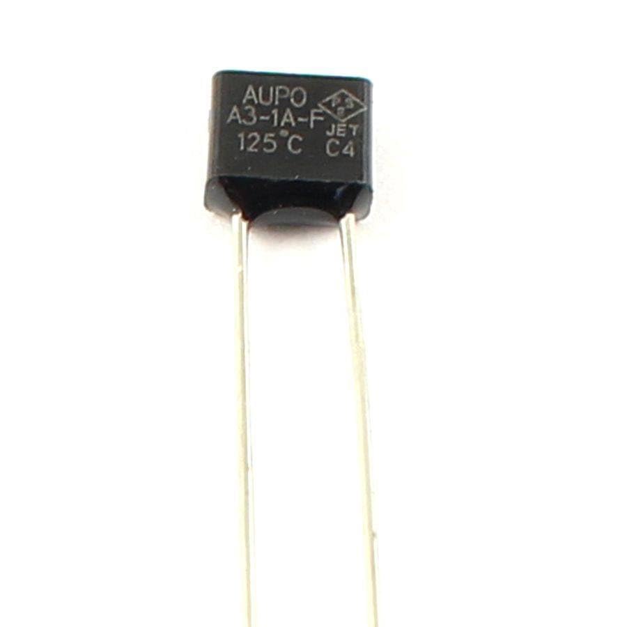 100 Pcs Thermal Fuse TF Cutoff 125 Degree 250V 1A A3-1A-F