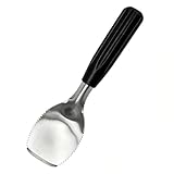 Heavy Duty Flat Ice Cream Spade Scoop with Serrated Edge Easy Carves Through n Scrape the Hardest Of Ice Creams| Sorbet n Gelato Scooper with Non-Slip Good Grip Handle