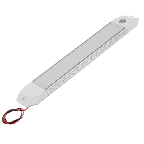 SMIXCTEK Touch Dimmable LED Boat Dome Light, 12 Inch Surface Mount Courtesy Ceiling Interior Cabin Lamp, 12/24V (White)