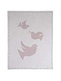 Barefoot Dreams CozyChic Covered in Prayer Dove Blanket, Decorative Throw Blanket, Super Soft Blanket, Lightweight Blanket, Soothing, Travel-45”x60”