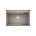 Price comparison product image BLANCO ETAGON 8 | SILGRANIT Sink in Tartufo | Installation Type: Inset Installation from Above | for 80 cm Wide Base cabinets | System Concept with Versatile ETAGON Rails | [78x51x23.2 cm]