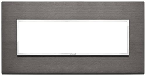 Vimar Serie Eikon Evo - Piastra 7 Moduli Alluminio Serie Eikon Grigio Lava