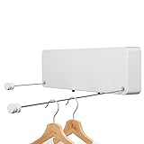 Dr.DJ Retractable Clothesline (Double line) - Heavy Duty Clothes Drying Laundry Line, Indoor Outdoor...
