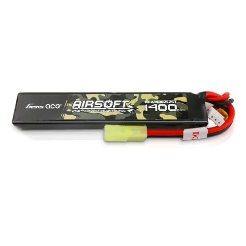 Gens ace 25C 1400mAh 2S1P 7.4V Airsoft Battery with TMY Plug