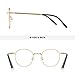 MERRY'S Blue Light Blocking Glasses for Women Men Retro Round Metal Frames Computer Eyeglasses (49, Gold)