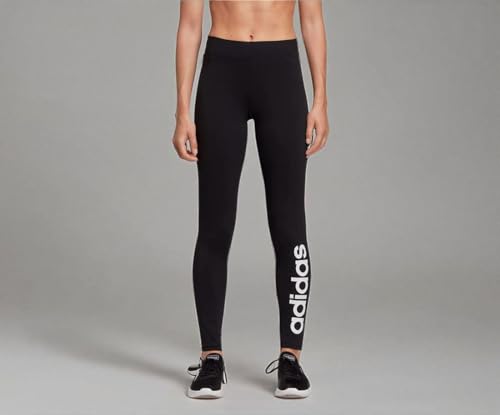 Image of adidas Originals Originals Women's Essentials Linear Tights, Black /White, Small