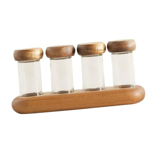 CONGARTENO 1 Set Salt Storage Holder Empty Jars Coffee Bean Storage Jar Spice Jar Candy Tube Spices Jars Condiment Containers Seasoning Jar Condiment Jars Single Dose Coffee Bean Glass