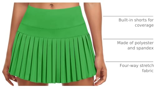 Image of JoyGirl Womens Pleated Tennis Skirt with Shorts High Waisted Golf Skort Mini Skirt Workout Skirt Athletic Skorts with Pockets