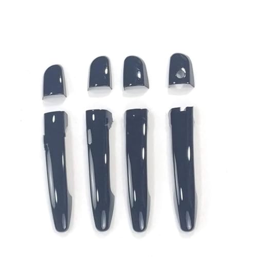 車のドアハンドルカバー Compatible With Mazda 2 2009 2010 2011 2012 2013 2014 2015 2016 ABS LHD トリム保護車外装ドアハンドルハウジングに対応