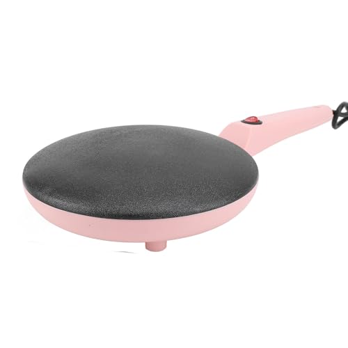 Electric Crepe Maker Non Stick Coating with Egg Whisk Silicone Spatula for Health Lifestyle (US Plug 110V)