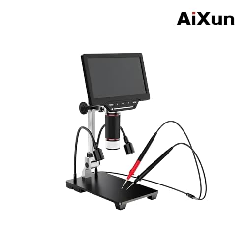 AIXUN Microscopio Digital electrónico DM23 con medición de multímetro para soldadura BGA 2