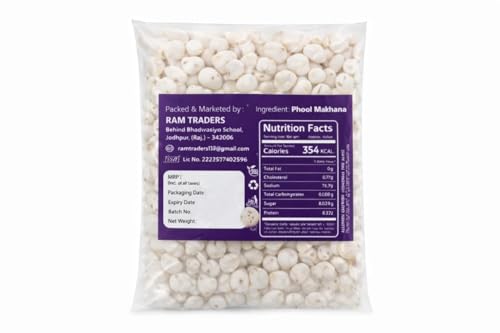 Image of Flavour Delight Premium Phool Makhana 100g | Light & Crunchy Fox Nuts | Roasting & Fasting Snack