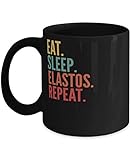 Elastos Crypto, Eat Sleep Elastos Repeat Mug 11oz, black