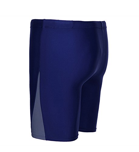 Aieoe Men Swim Jammer Summer Beach Endurance Quick Drying Drawstring Swimsuit M Blue #TOP2