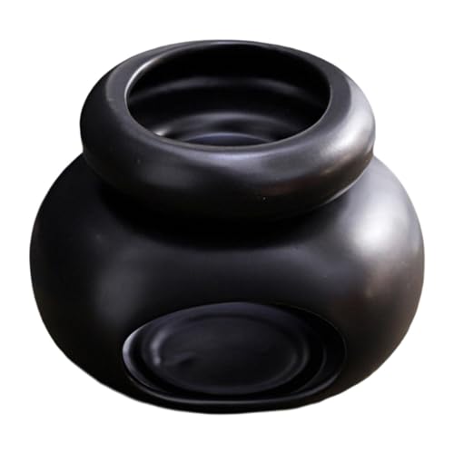 WNDUOKXH Elegante Quemador de Cera fundida, portavelas de cerámica para SPA, decoración para Oficina o Estudio Yoga, Quemador Aceite Esencial.