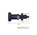 Plunger Pin, 2Pcs Spring Plunger Indexing Pin Self Locking Retractable Positioning Knob Type for Mechanical Fixtures for Industrial Mechanical Use(Carbon Steel,M10*1.0-5)