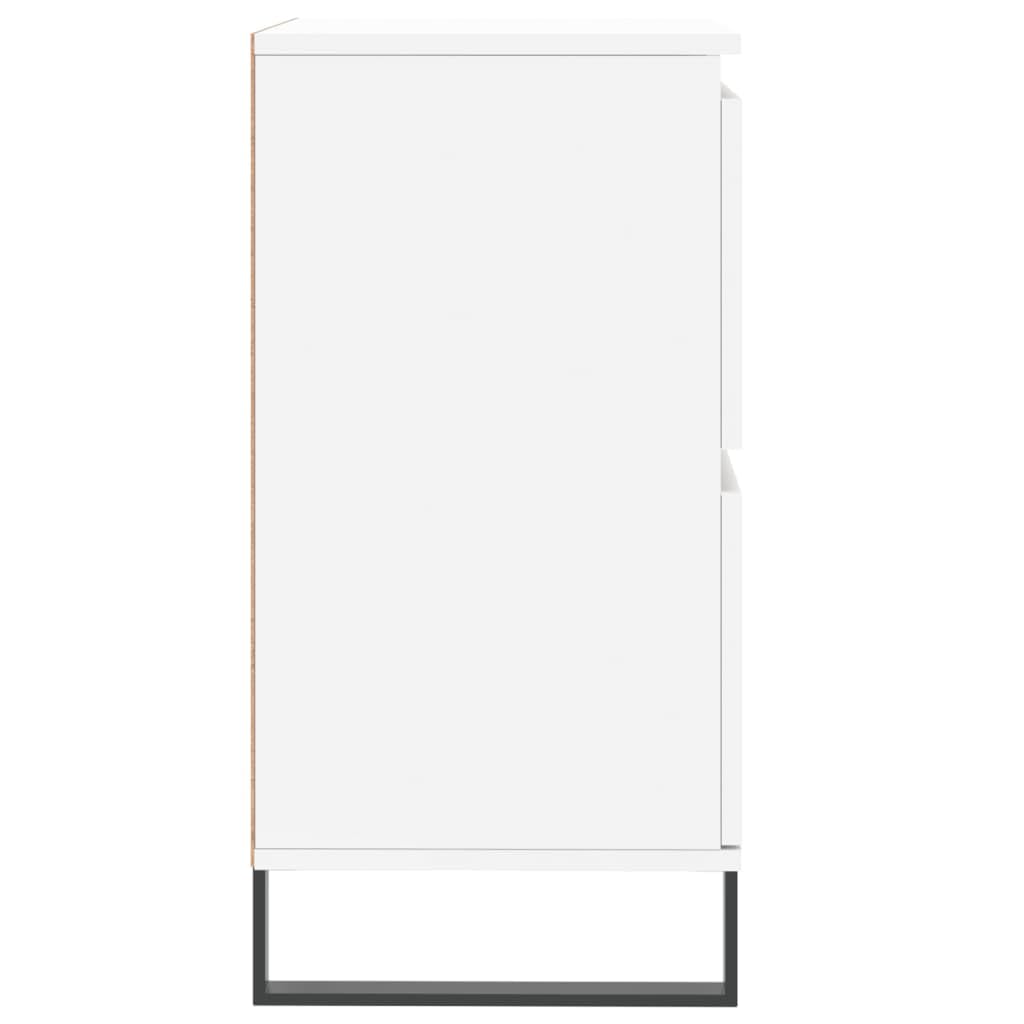 Białe kredensy, zestaw 3 sztuk, materiał drewnopochodny, 180 x 35 x 70 cm, przestrzeń do przechowywania do salonu, kuchni, jadalni, uniwersalna szafka do domu