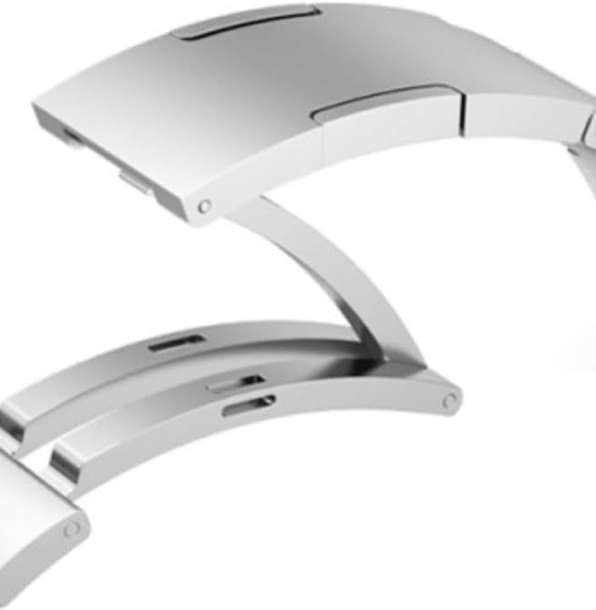 Titanium Watch Bracelet Band,Light-Weight Metal Right Angle Link Strap with Embedded Buckle,for Apple Watch Series 11/10/9/8/7,Ultra 3/2/1,SE 3/2/1 [2025] (46mm/45mm/44mm/49mm,Silver) - Image 4