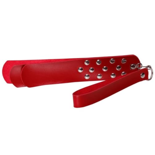 Palmatória Dominó Com Detalhes Metálicos Acessório de Fantasia para Experiências Únicas DX1800 (VERMELHO)