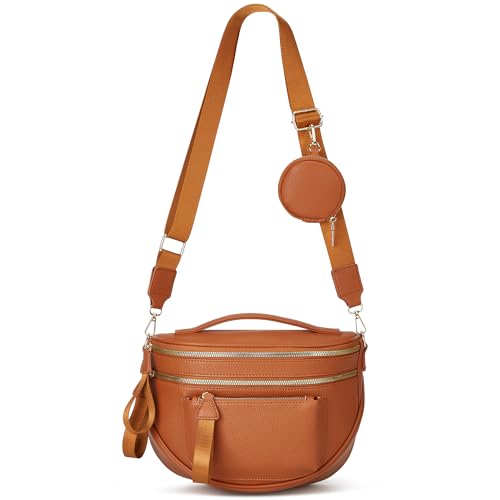 Image of Crossbody Purse for Women Small Crossbody Bags Trendy Vegan Leather with Adjustable Shoulder Straps Gift for Mother Wife Mom