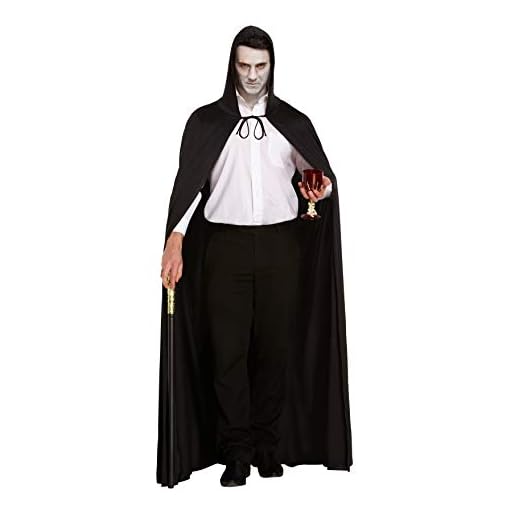 Adult Halloween Hooded Cape - Black (disfraz)