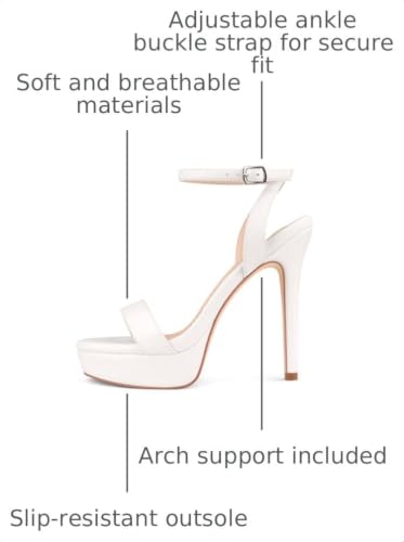 Image of MERUMOTE Women's Open Toe Stiletto High Heels