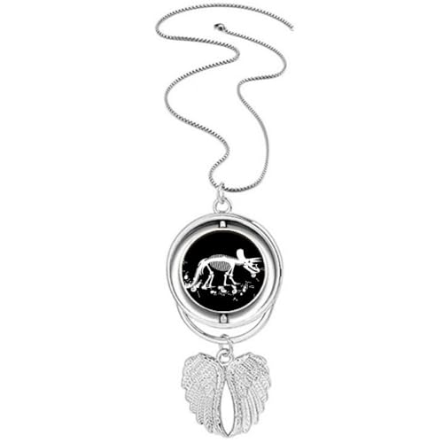 Collier pendentif ailes d'ange miniatures Dinosaure B B création d'orfèvrerie fine et durable